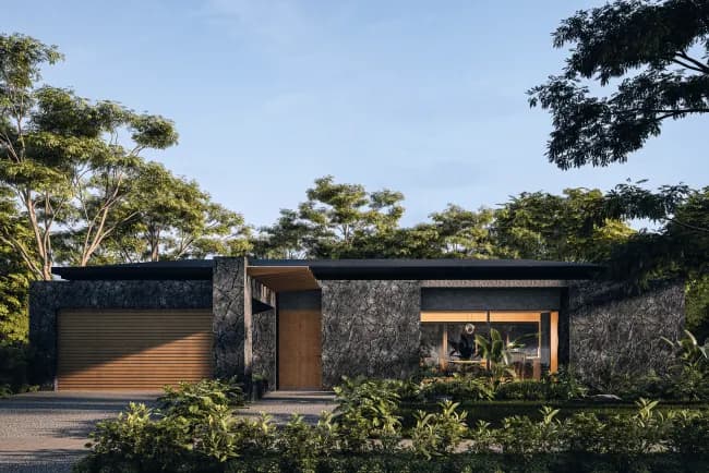 Proyecto Black Coast Estates: Modelo A - Casa de Playa - vista 1